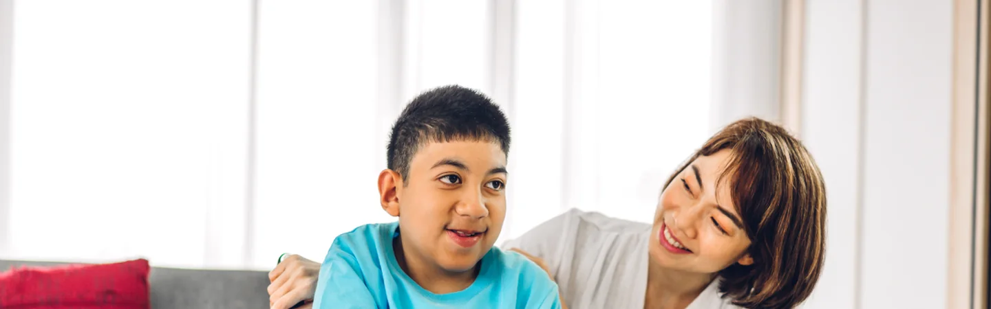 A Your Helpers team member at a participant's home.